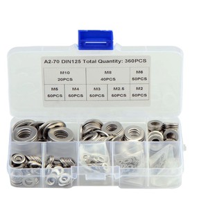 Kit Surtido de Arandelas de Sellado Puras, Juntas de Anillo Plano para Tapón de Drenaje de Aceite y Cárter, Fijaciones M3-M60, Fabricantes - Product Image 5