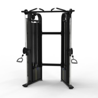 Equipo de Gimnasio Comercial, Máquina de Ejercicios de Fuerza con Polea Doble Ajustable y Funcional
