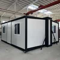 Casa Contenedor Expandible de 20/40 pies con Dormitorio y Entrada, Diseño Moderno, Instalación Rápida, Villa Modular Portátil, Estilo Casa de Campo Completa
