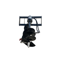 Machines agricoles haute performance, mini chargeuse compacte, tarière hydraulique, vis de fondation, chargeur frontal hydraulique