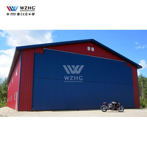 โรงเก็บเครื่องบินที่มีชื่อเสียงโครงสร้างเหล็กโครงสร้างเหล็กรับน้ำหนักได้สูงโกดังพร้อมรับน้ำหนักได้ - Product Image 1