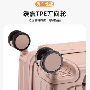 Front Open <b>Suitcase</b> 24 Inch Zipper Closure 360 Degree Spinner <b>Wheels</b> For Women Leisure Travel Spring 2024 - Product Image 4