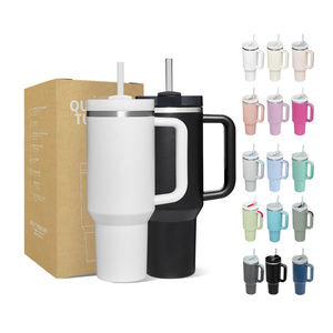 Vaso Térmico de 40 oz con Purpurina Rosa, con Asa y Pajita, Nuevo de Fábrica 2025, Venta Caliente, Taza de Viaje - Product Image 1