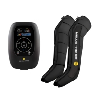 Masseur pour les pieds et les jambes à compression d'air réglable pour la récupération sportive et la relaxation complète des jambes avec minuterie AS ALL STAR CE