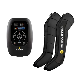 Masseur pour les pieds et les jambes à compression d'air réglable pour la récupération sportive et la relaxation complète des jambes avec minuterie AS ALL STAR CE - Product Image 1