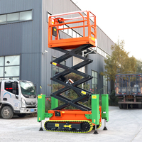 Fabricant professionnel de plateformes élévatrices à ciseaux sur chenilles électriques hydrauliques pour travaux en usine chimique