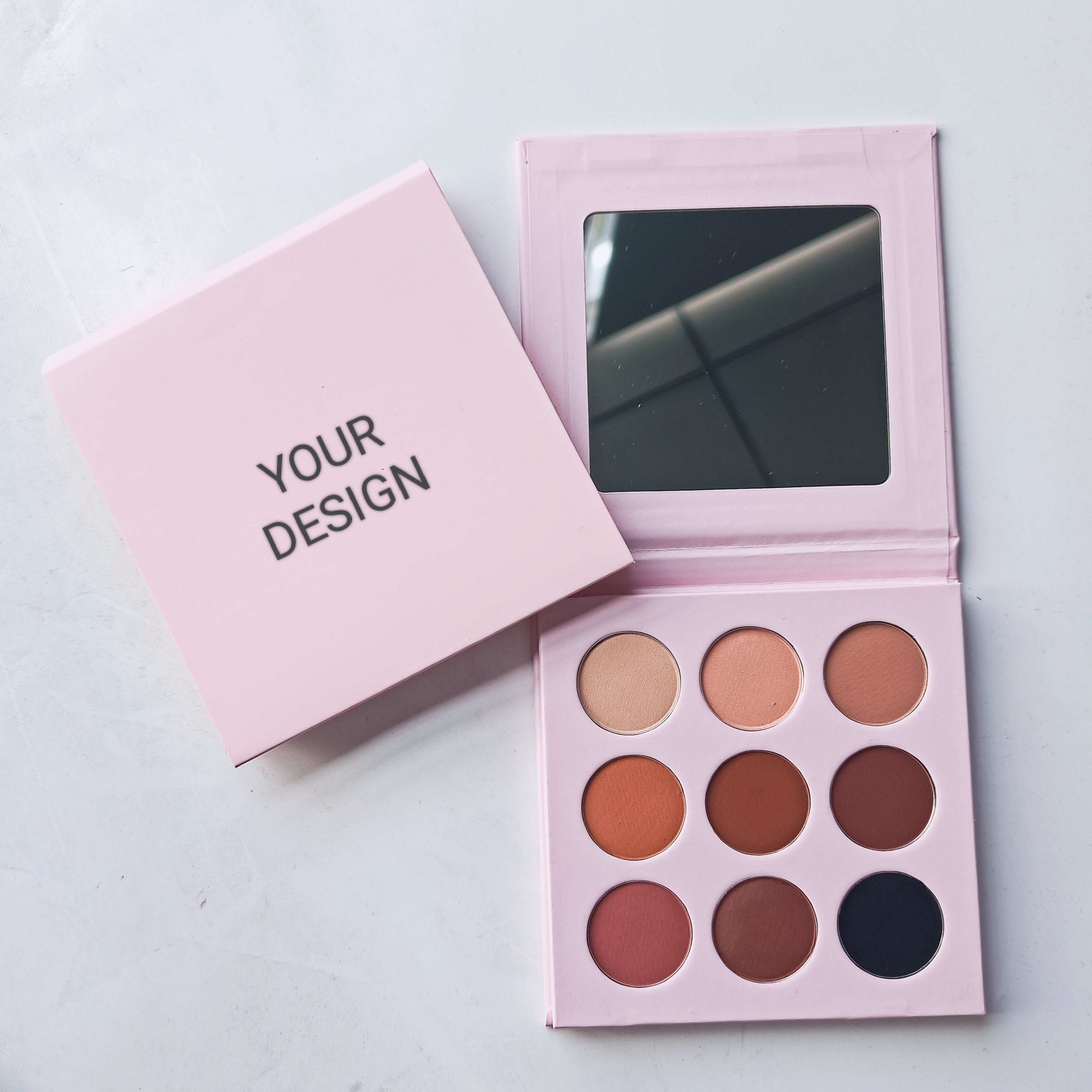 DIY palet Eyeshadow Label pribadi palet Eyeshadow Vegan berpigmen Pan Eye Shadow merek kustom