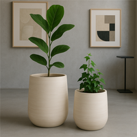 Pots de fleurs en ciment modernes et minimalistes pour la maison, le jardin et le balcon, vente chaude directe d'usine, utilisation intérieure et extérieure