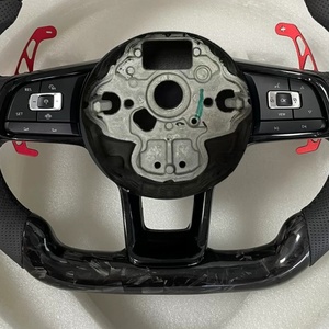 Volant en fibre de carbone forgé pour Volkswagen Jetta <span class=keywords><strong>Golf</strong></span> 7.5 <span class=keywords><strong>GTI</strong></span> MK7 MK7.5 MK5 Polo GTS GTD GTE Scirocco R Passat CC R-Line - Product Image 2