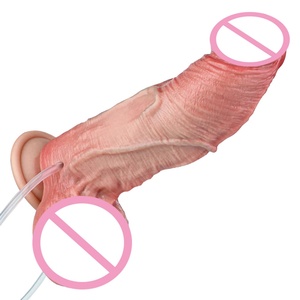 ORALSX Wholesale Dropshipping Customized Inflatable Anal Plug <b>Dildo</b> with Squirting Function Silicone Soft Penis Big Girth - Product Image 1