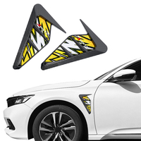 Autocollant décoratif universel pour aile de voiture, garniture de ventilation latérale, décalcomanie imperméable pour carrosserie, accessoires de modification automobile