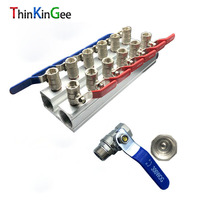 Collecteur de distribution d'eau en acier inoxydable 2, 4, 6, 8 voies, haute résistance à la chaleur, avec raccord rapide pour système de refroidissement de moulage par injection, long