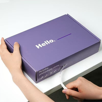 Cajas de Correo Personalizadas con Logotipo, Cajas de Embalaje de Papel Morado, Cajas de Envío Impresas Personalizadas al por Mayor