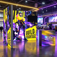 Lintel Industrial Trade Shows International Seg Light Box 50000+ Hours Led Strip Light bar Custom Trade Show Booth Free Design