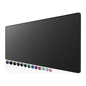 Tùy chỉnh màu đen xxl bàn phím Bàn chơi game chuột Pad nhà máy-in logo trên vải polyester thăng hoa Mousepad với biểu tượng tùy chỉnh - Product Image 1