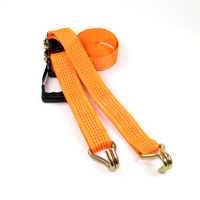 Ensemble de sangles à cliquet robustes les plus vendues avec logo personnalisé, ceinture de fixation de cargaison en polyester durable