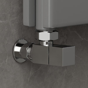 IVANCI Vannes de <span class=keywords><strong>radiateur</strong></span> carrées modernes Chrome pour porte-serviettes de <span class=keywords><strong>chauffage</strong></span> <span class=keywords><strong>central</strong></span> à domicile - Product Image 6