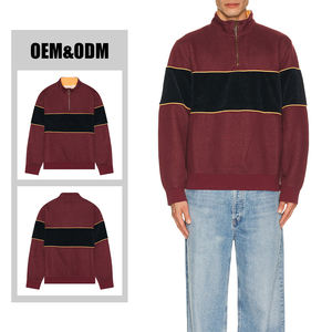 Sweat-shirt à col zippé personnalisé Kingsen, manches longues, broderie, sweat-shirt en coton lourd et doux pour homme, style hip-hop - Product Image 2