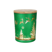 Meilleures ventes : Bougeoir en verre électroplaqué pour gravure de Noël, décoration de table pour la maison et les fêtes