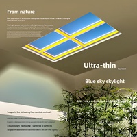 Plafonnier LED à panneau plat, lumière artificielle, température de couleur réglable (2200K-9000K), design moderne, indice de protection IP54, haute luminosité, facile à installer