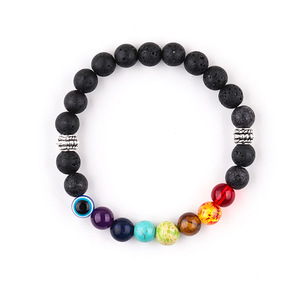 Commercio all'ingrosso di lusso per gioielli di moda Online elastico occhi malvagi braccialetto di <span class=keywords><strong>perline</strong></span> per donne uomini - Product Image 2