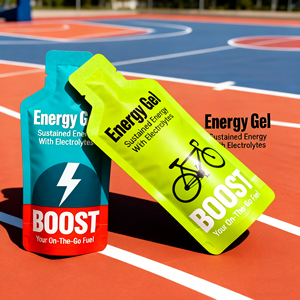 Bolsa Plana de Aluminio con Forma de Botella, Impresa a Medida, Termosellada, para Líquidos, Bebidas, Muestras, Sachets Individuales de Miel, Gel Energético - Product Image 2