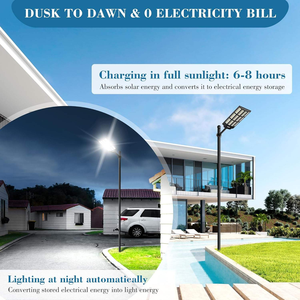 Luz Solar LED de Calle Todo en Uno 3000W Impermeable IP65 para Exteriores con Sensor de Movimiento para Jardín y Estacionamiento - Product Image 5