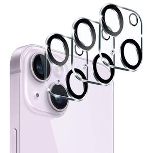 Protection d'objectif personnalisée pour iPhone 15 16 17 – Verre trempé haute transparence à couverture intégrale anti-rayures pour téléphone portable - Product Image 1