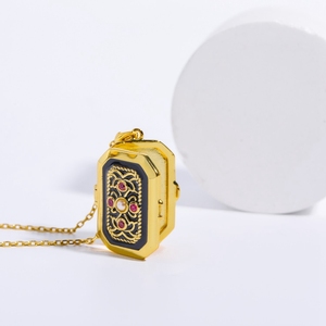 Bijoux fins colliers Vintage Photo cadre photo collier croix Zircon médaillon meilleur <span class=keywords><strong>ami</strong></span> colliers - Product Image 3