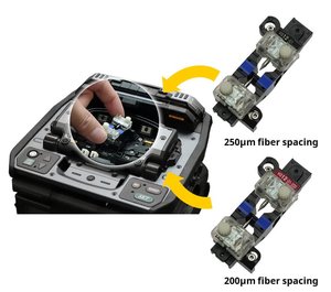 Épisseuse de masse Fujikur 90R jusqu'à 16 fibres, machine à épisser les rubans optiques, avec cliveuse-dénudeuse CT50, mode rapide 7 secondes, compatible GPRS - Product Image 2