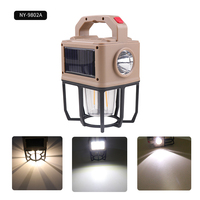 Sources de lumière multiples Portable COB LED Work Light Power Bank Solar USB Type-C Rechargeable Battery Working Lamp