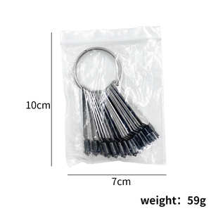 Kit de medidores de piedra de tamaño de diamante de 1-6,5mm, herramienta de medición con incrustaciones de diamante para la fabricación de joyas - Product Image 6