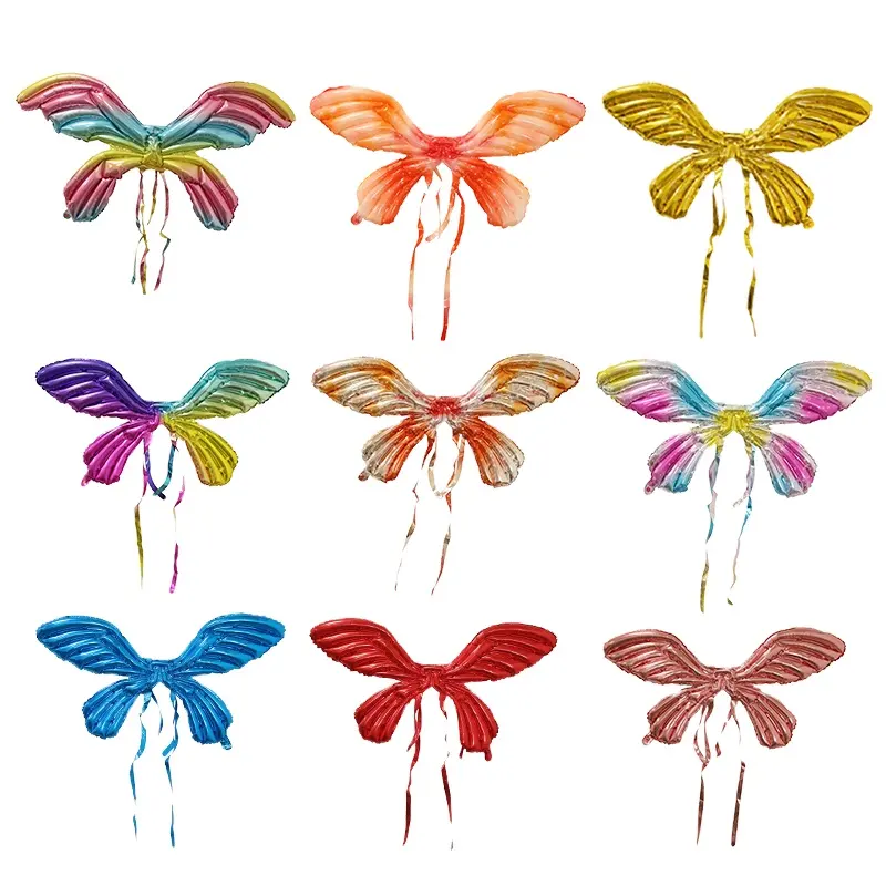 Factory Hot Selling Butterfly Wing Shaped Balloon Toys And Model Butterfly Birthday Party Decorations For Girls Children Toys