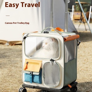 <span class=keywords><strong>Sac</strong></span> à roulettes tendance de grande capacité <span class=keywords><strong>pour</strong></span> chat Pet Dog Carrier <span class=keywords><strong>Sac</strong></span> à <span class=keywords><strong>dos</strong></span> avec roues - Product Image 4