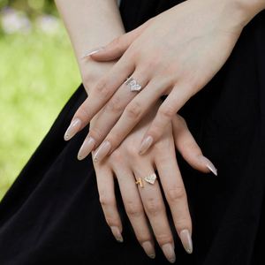 Dylam 26 Letters <b>Rings</b> for Women Sparkle 5A Cubic Zirconia Love Heart Initial I Open <b>Adjustable</b> <b>Rings</b> Jewelry Accessory Gifts - Product Image 2