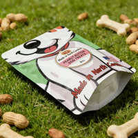 Sachets refermables personnalisés à fermeture éclair, de qualité alimentaire, pour l'emballage de friandises pour chiens