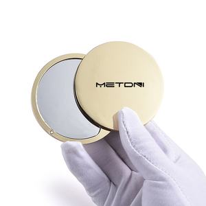 <b>Small</b> Metal Mirror Portable Folding Makeup Mirror Creative Mini <b>Sliding</b> Carry-on Mirror - Product Image 2