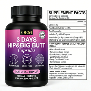 Pflanzliche Kapsel-Mischung mit Maca, Bockshornklee, Dong Quai, Wildem Yam, Sägepalmenextrakt und Fenchel-Extrakt mit Vitamin B6 B12 Formel - Product Image 6