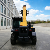 Chargeur frontal sur pneus diesel Jiubang haute performance, capacité 2,5t, hauteur de levage 6m, 55kW, garantie 1 an, 4x4