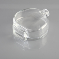 Recyclable 500ml Boule Forme Col Court Verre Spiritueux Liqueur Bouteille Paquet Vin Boisson Vodka Gin Brandy Bouteille