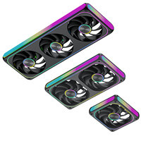 Módulo de Ventilador ARGB AntarcChill Interlocking de 360 mm, Conexión de un Solo Cable, Ventilador de Refrigeración de 120 mm x 3 para Chasis de Alta Gama