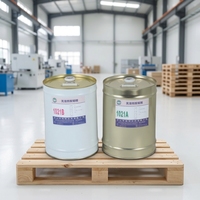 Adhésif en émulsion de polyuréthane bicomposant transparent de qualité alimentaire, à haute teneur en solides, formant un film, résistant à l'eau bouillante, à séchage rapide