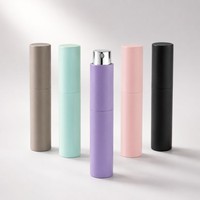 Atomiseur de parfum sans bouchon de 10 ml, rechargeable, portable, flacon pulvérisateur rotatif de voyage, vente en gros de cosmétiques et de parfums