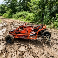 Buggy tout-terrain professionnel à une place, à essence, à transmission par chaîne, 212 cm³, 4 temps, avec de grands pneus antidérapants, pour adultes, pour la course en extérieur
