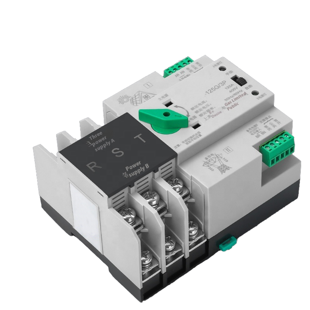 2P/3P/4P ATS 80A100A125A Automatic Transfer Dual-mode  Uninterrupted Power Generator Switch Controller ATS