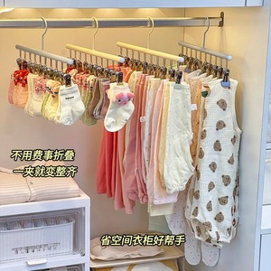 Colgador de ropa para bebé con 10 clips para almacenamiento de pantalones, tendedero antideslizante para bebé de 0 a 12 meses - Product Image 3