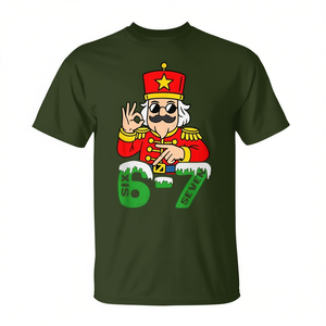 Six Seven Christmas Gen Z Meme Slang T-Shirt Holiday Fun Design Unisexe Taille Adulte - Product Image 2
