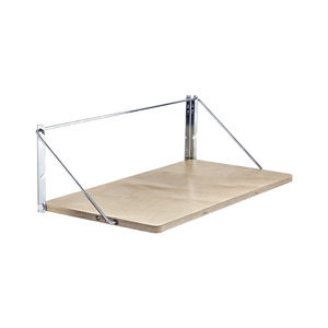 Betoci Wall Mounted Folding Table 40x80cm Stainless Steel Wood Modern Simple <b>Desk</b> For <b>Computer</b> Workstation - Product Image 3