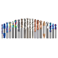 50 °   Accessoires pour machines-outils CNC, foret hélicoïdal à tige droite en carbure de tungstène massif, revêtement noir de précision
