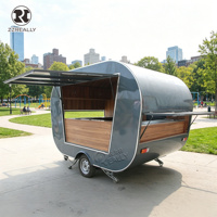 Camion de restauration rapide Nacho Truck, remorque mobile pour espresso, élégant chariot à crêpes